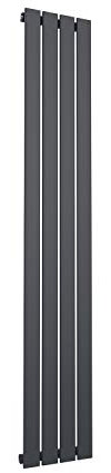 ELEGANT 1800 x 300 mm Vertical Column Designer Radiators Grey Single Flat Panel Modern Bathroom Central Heating Rad Tall Upright Radiator