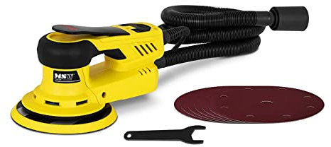 MSW Levigatrice Rotorbitale Professionale Palmare Elettrica MSW-ES-350 (350 W, Ø 150 mm, 10.000 giri/min)