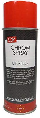 SDV Chemie Chromspray Effektspray 6x 400ml Sprühlack Sprühfarbe Chrom Silber Chromfarbe