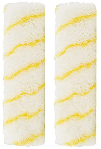 2er Pack 25 cm Acryl Gelbfaden Farbwalze Malerwalze Farbroller Heizkörperrolle