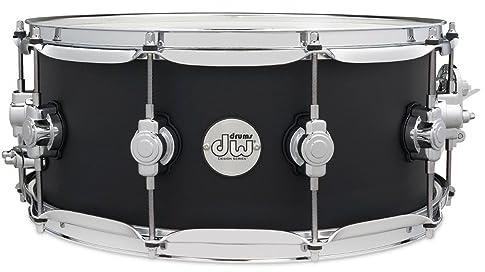 DW Design Series Maple Snare Drum - 6x14, Black Satin