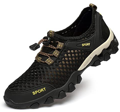 Treer Scarpe Scoglio Uomo Adulto Asciugatura Rapida Antiscivolo Scarpette da Scoglio Scarpette Mare Scarpe da Sport Acquatici per Trekking Alpinismo Campeggio