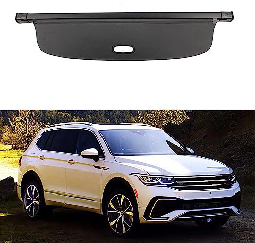 JoboJi Auto Einziehbarer Netze Laderaumabdeckung Kofferraum Hutablage für Tiguan Allspace 2018-2023
