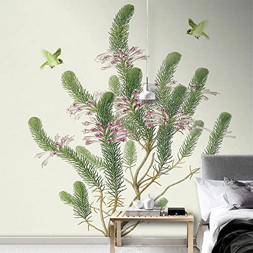 Fototapete 3D Grüner Baum 400 cm B x280 cm H Vlies Tapeten Wandtapete XXL Moderne Wanddeko Wohnzimmer Schlafzimmer Büro Flur