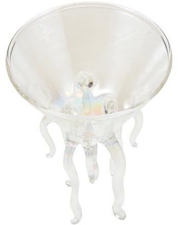 KICHOUSE Bicchiere Da Vino Vetro Bicchiere Da Cocktail Calice Da Vino Calice Da Cocktail Forma Di Polpo Per Feste e Banchetti Bevande e Dessert