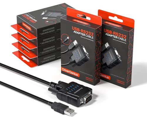 DriverGenius SerialPulseX Adaptador USB-A a RS232 DB9 (9-LED, 6 Ud.)