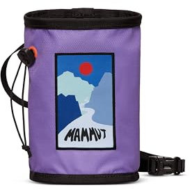 Mammut Gym Print Chalk Bag | Kreidebeutel zum Klettern, Magnesia Tasche, Mit Reißverschlusstasche für Smartphone | One Size, Lavandin