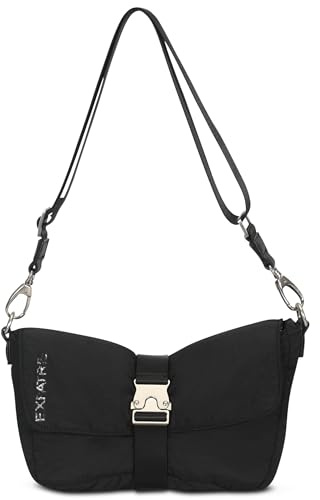 Expatrié Kleine Handtasche Damen - Bobby - Crossbody Puffer Bag aus Nylon - Umhängetasche mit Schnalle & Reißverschluss - Puffy Nylontasche - Wasserabweisend