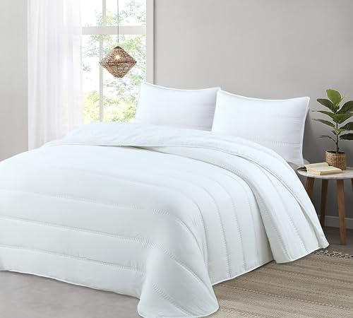 Liniva Home Comforter De Microfibra con Reverso de Borreguito. Edredón 100% Microfibra Tacto Extra Suave - Modelo Eliana - Incluye Funda de Cojín. (Blanco, Cama 105 cm)