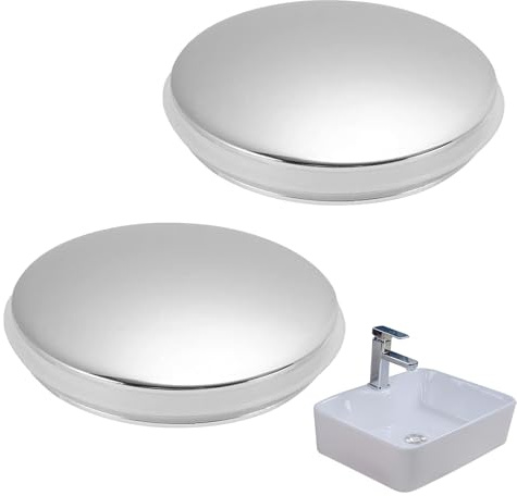 2PCS Pop Up Sink Plug Replacement Easy Cleaning and Durble Sink Plug Pop Up Easy to Install Smooth Surface Light Weight Pop Up Plugs for Wash Basins for Kitchen Bathroom Vanity Sink