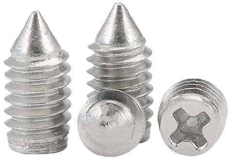 Madenschraube mit Kreuzschlitz und Kegelspitze, Edelstahl 304, M2, M2,5, M3, M4, konisches Ende ohne Kopf(M3x10mm)
