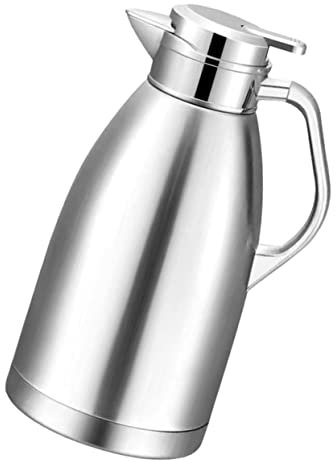 TOPBATHY Borraccia Isolata in Acciaio Manico Bollitore Termico Portatile Per Acqua Calda Pratica Per Campeggio e Uso Domestico