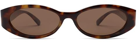 SOJOS Retro Oval Polarisierte Sonnenbrille für Damen Herren Trendy Katzenauge Vintage Y2k SJ2364, Groß