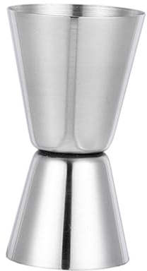Stainless Steel Double Head Jigger Wine Measuring Cup for Hotel Household Camping 30ml or 60ml, Silver, 30/60ml