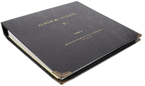 OSALADI Álbum Portátil Para Entradas Multiusos Organizador De Billetes y Recuerdos Para Amantes De Conciertos Libro De Colección Suelto Para Tickets De Cine y Viaje