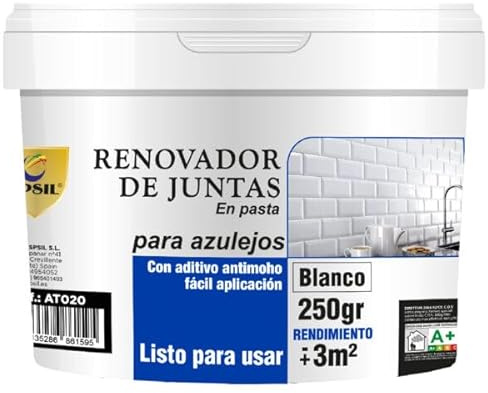 SPSIL Renovadora de Juntas 250 gr - Para juntas de Azulejos y Baldosas - Secado Rápido