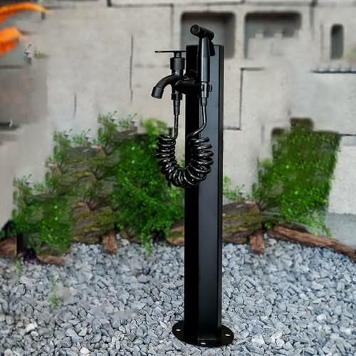 Réservoir d'eau, Colonne d'eau de Jardin, Robinet extérieur en Acier Inoxydable, Robinet d'eau Vertical autoportant, rallonge de Robinet d'arrosage antigel pour Jardin