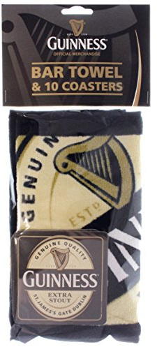 Guinness Bar Towel and Coaster Pack