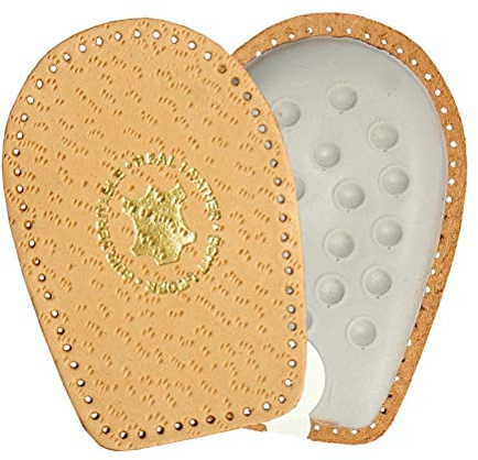 Kaps Inserti Supporto al Tallone in Vera Pelle con Protezione in Schiuma, Inserti Ortopedici per Scarpe da Uomo e Donna, Airflex, Tutte le Taglie (44-46 EUR)