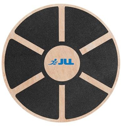 JLL® Wooden Balance Board, ANTI SLIP SURFACE, Exercise Fitness Workout Rehabilitation Training Exercise Wobble Board