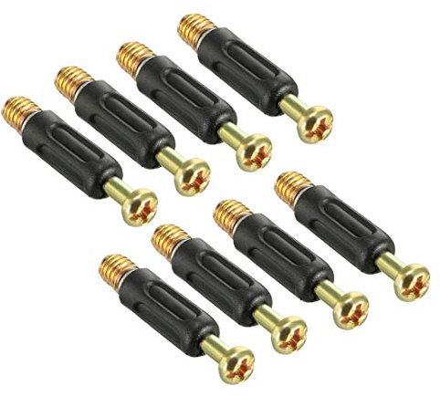 uxcell Furniture Connecting Fittings 6mm Thread Dia Screws Fastener Plastic Covered 8 Pcs