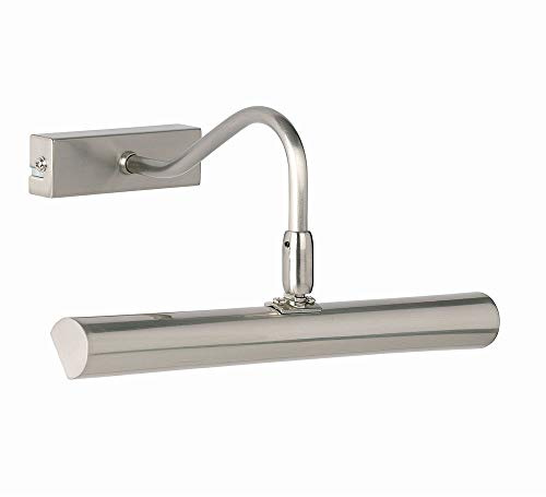 National Lighting Hector Traditional Decorative Satin Chrome Finish Twin G9 LED Picture Wall Lamp Display Light