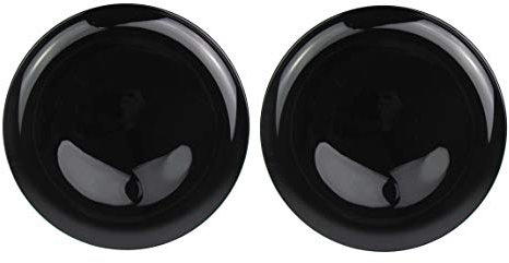 Piatto per pizza, di diametro 32 cm o la pasta 28,5 in nero, set da 2, 4 6, lavabili lavastoviglie e adatti al microonde pezzi