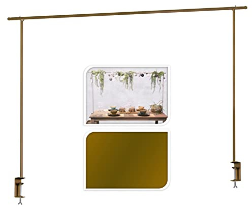 URBNLIVING 250 cm Metallstange zum Aufhängen über dem Tisch (goldfarben)