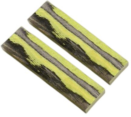 Aibote 1 par färg träknivhandtag materialplattor vågar handtag delar grepp knivar anpassat gör-det-själv-verktyg för knivtillverkning tomma blad (150 x 40 x 10 mm)