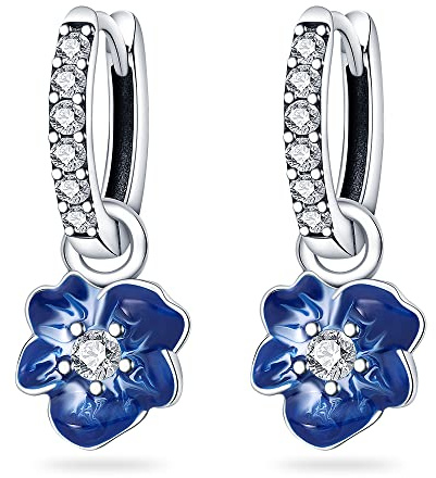 KUNSIR Silver Earrings for Women Earrings, 1 Pair of 925 Sterling Silver Drop Earrings Hypoallergenic for Women and Girls Best Gifts