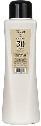 Tahe Organic Care Emulsione trattante in crema da miscelazione con colorazione per capelli, 1000 ml (30 Vol.)