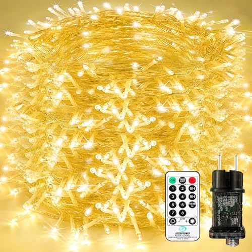Bzavor 85M 800 LED Lichterkette Außen mit Stecker Timer 8 Modi Merkfunktion IP65 Wasserdicht lichterketten Outdoor Weihnachtsl Led Lichterkette Innen für Party Weihnachten Garten Zimmer