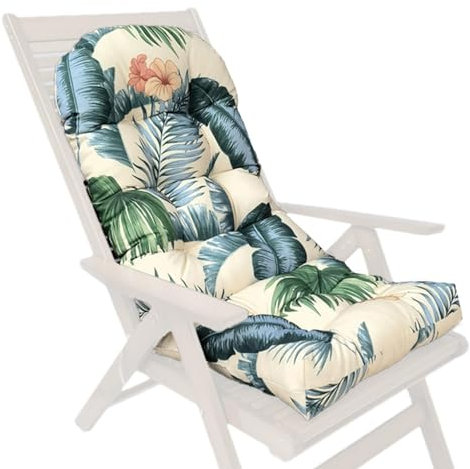 Terrassenkissen Rutschfestes Schaukelstuhlkissen Einteiliges Hochlehner Terrassenkissen Schaukelstuhl Auflage Sonnenliege Stuhl Kissen Outdoor Möbel Kissen Terrassenkissen für abgeschirmte Räume