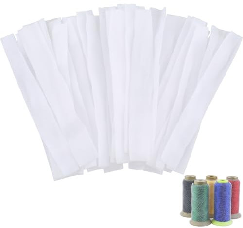 GORGECRAFT 100 Stück Garnrollennetz Spulenschutz Schutznetz Für Kosmetikpinsel Nähgarnkegel Netze Für Verschiedene Größen von Näh- Quilt- Und Wickelmaschinen Stickmaschinen Weiß 15x2 cm