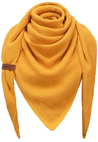 CMTOP Schal Damen Winter Dreieckstuch Große Warme Ponchos Frauen Schal Strick Dreieck Schal Weiches Einfarbig Dreieckstuch Tuch Damen