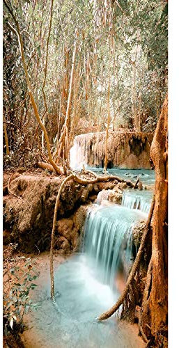 FYRHLH Türtapete 3D Selbstklebend TürPoster Natur Landschaft Wald 3D Türaufkleber Fototapete Türfolie Abnehmbar Wandtapete PVC Wasserdichte Schlafzimmer Türaufkleber B85 x H205cm