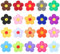Patches zum Aufbügeln, 20 Stück Flicken zum Aufbügeln Kinder,Bunte Blume Aufnäher zum Aufbügeln,Blumen Bügelflicken zum Aufbügeln,Bügelbilder für Textilien,Hüte,Jeans,Jacken,Gänseblümchen Blume