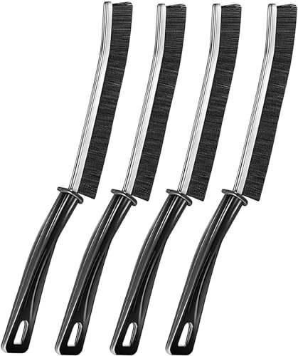 4 cepillos para la limpieza de grietas, limpia juntas suelos, cepillos de cerdas duras, cepillo para limpiar la ducha, limpieza profunda para cocinas, baños, azulejos, puertas, ventanas