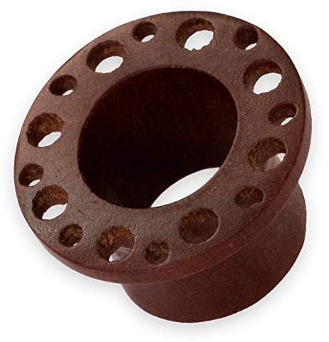 Fly Style 1 Stück Ohr Tunnel Plug - Ohr Piercings - Earplug Holz - Piercing Tunnel Ohrschmuck Geschnitzt