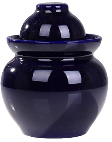 Ceramic Pickle Jar With Lids, Pickle Jar Pickling Jars,Ceramic Fermentation Crock With Water Seal Airlock Lid,uerkraut Crock 1-5L