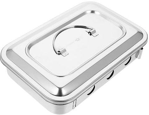 Balacoo Boîte de Inoxydable Évents Stérilisateur à Température pour Outils de Beauté et Instruments et Portable