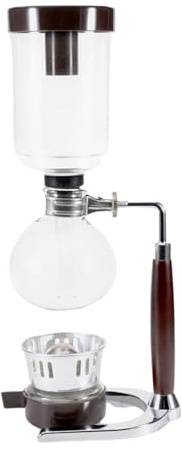 KESOTO Siphon Kaffeemaschine, Siphon Kanne, Elegante, Leichte, Klare Kaffeebrüher Glas Tischplatte für Café, Zuhause, Büro, Geschenk für Kaffeeliebhaber, 500 Ml