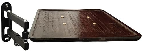 EYTVYUWPT Estante Plegable De Bambú For Pared con Tablero Giratorio, Soporta 15kg Y Ahorra Espacio For Dormitorio, Sala De Estar Y Estudio (40x30x1,5cm)