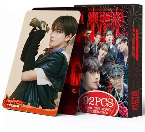 KPOPBP Kpop Photocards 55 PCS Card with 32 PCS Small Stickers Kpop Album in Your Fantasy 2025 World Tour Lomo Card Set Gift for Boys and Girls Fans Merch