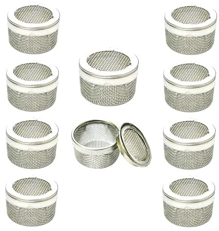 Harts Lot de 10 paniers de nettoyage à ultrasons en acier fin pour horlogerie bijoux 20 x 14 mm