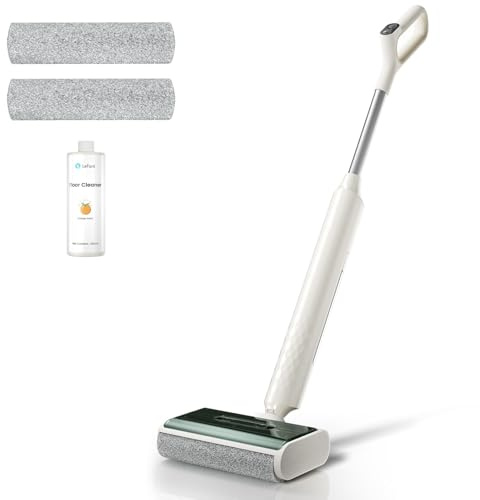 Lefant LS100 Cordless Wet Dry Vacuum Mop - 2-in-1 Self-Cleaning, Lightweight Stick Vacuum with 60 Min Runtime,Powerful Suction for Carpet,Tile,Pet Hair, Hardwood Floors,Ivory White