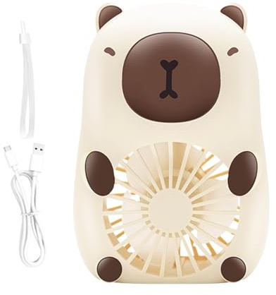 Ventilador Animal - Dispositivo Portátil De Dibujos Animados De 15 Cm, Enfriador Recargable Usb Portátil, Mini-Sinflador De Aire De 3 Velocidades, Gadget Personal Ligero | Lindo Ventilador De