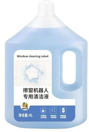 Soluzione detergente for vetri for robot lavavetri 4L, compatibile con ECOVACS Winbot W1S Pro/W1 PRO/ W2 OMNI/W2 PRO/W2 PRO OMNI/WINBOT MINI HA41 W1SPRO W920(1 bottle)