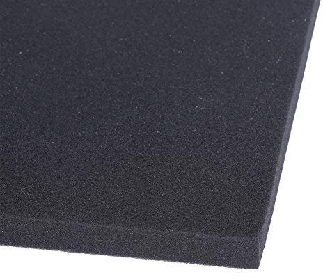 Riuulity Multi-Poröser Biochemischer Filterschwamm für überlegene Fischtankfiltration für -Pflanzer, Schwamm, Schwarz, 19,7 X 19,7 X 1,6 Zoll (50 * 50 * 2 cm)
