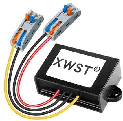 Estabilizador de Voltaje de 9-36V, 12V, 24V a 12 voltios, convertidor Boost, Fuente de alimentación de Coche de 1A a 30A, Reductor Impermeable(2A ABS Plastic,9-36V_12V)